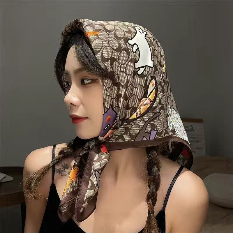 Discount Luxury Bags - New Silk Square Scarf Women Luxury