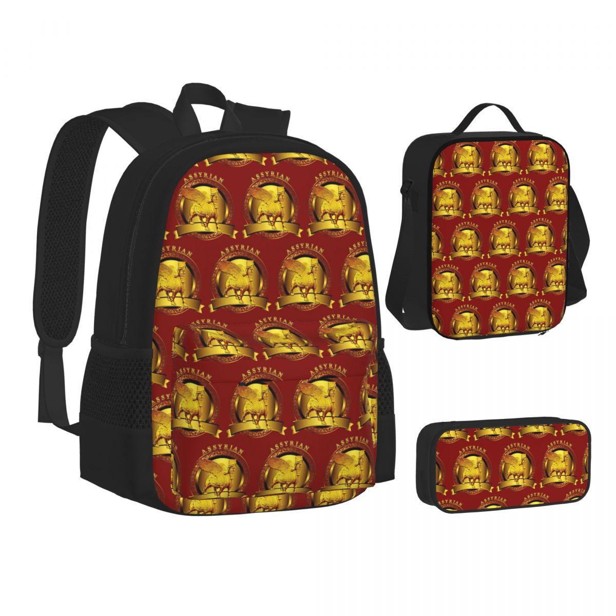 Luxury Bags For Kids - Luxury Assyrian Suryoyo Flag Backpacks Boys