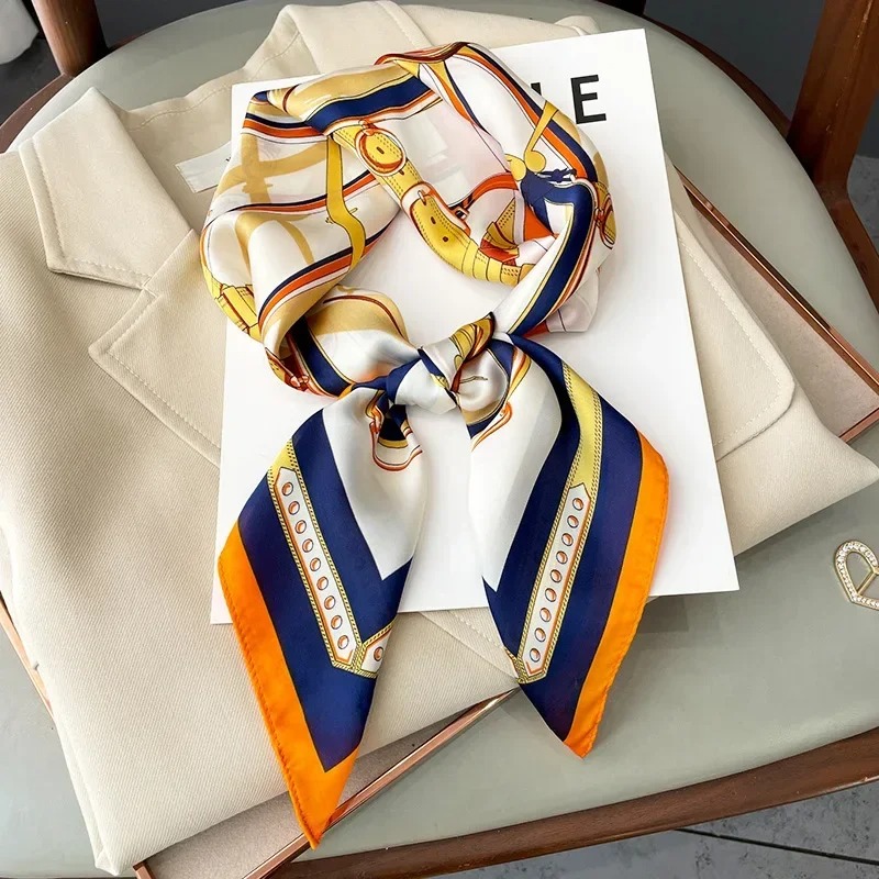 Discount Luxury Bags - Luxury Design Skinny Silk Square Scarf