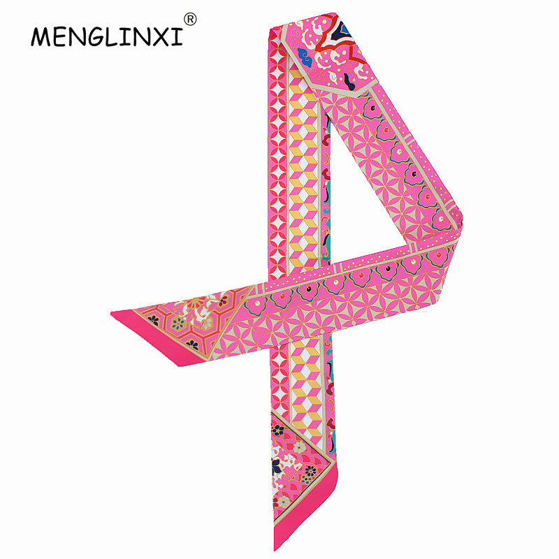 Discount Luxury Bags - New Geometric Floral Print Silk Scarf
