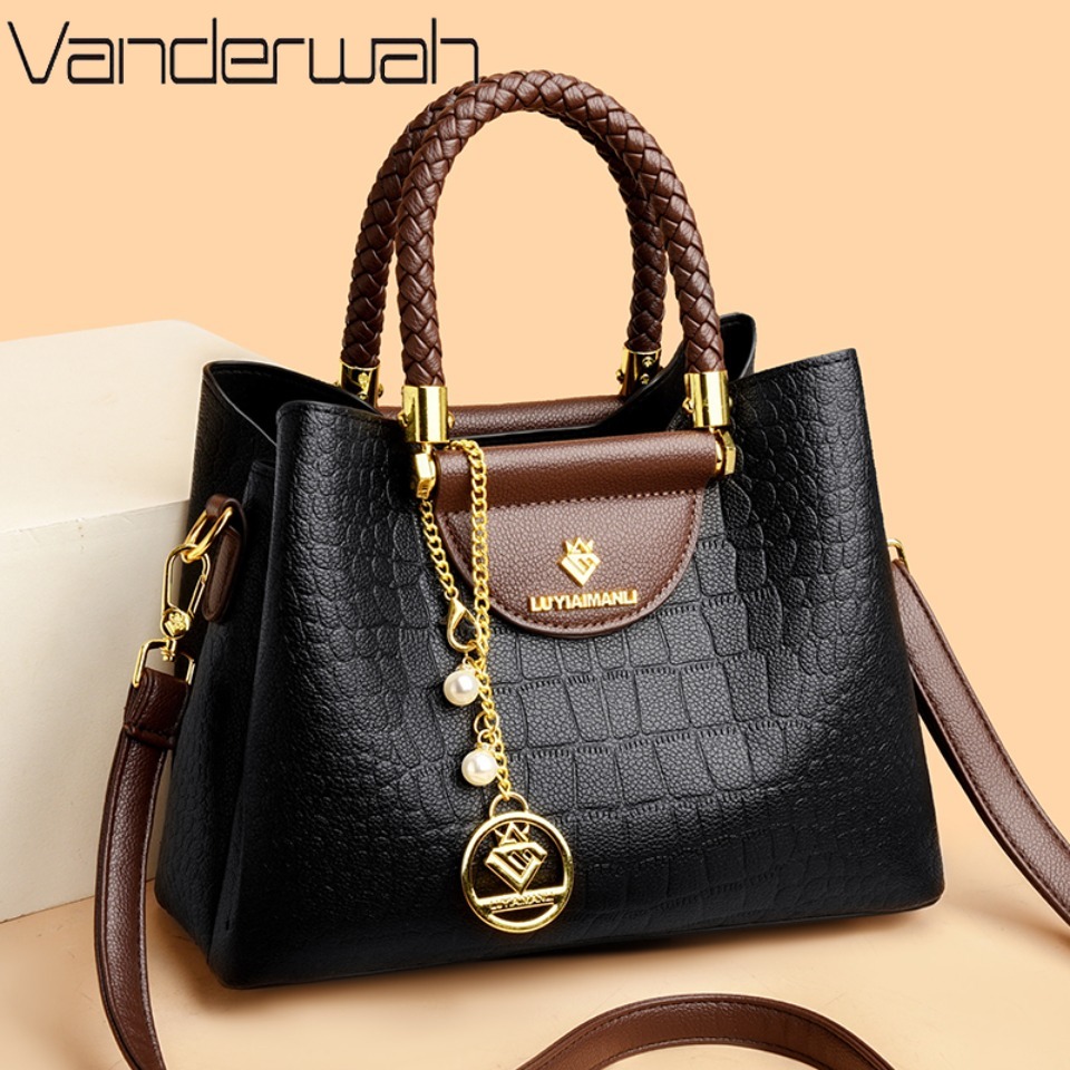 Luxury Bags On Sale - Woven Handle Genuine Brand High Quality