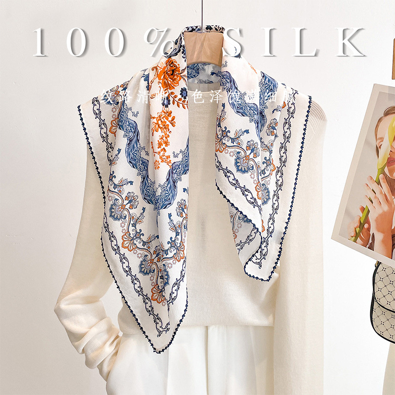 Discount Luxury Bags - Luxury 100% Mulberry Silk Square Scarf
