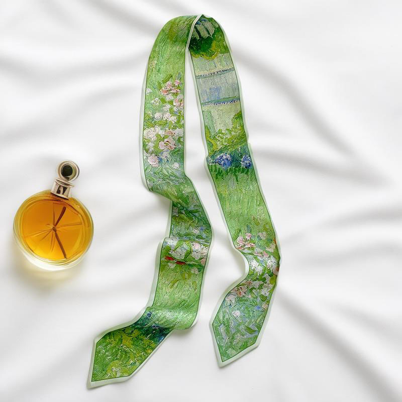 Discount Luxury Bags - Prints Long Hairband Skinny Neckerchief Women