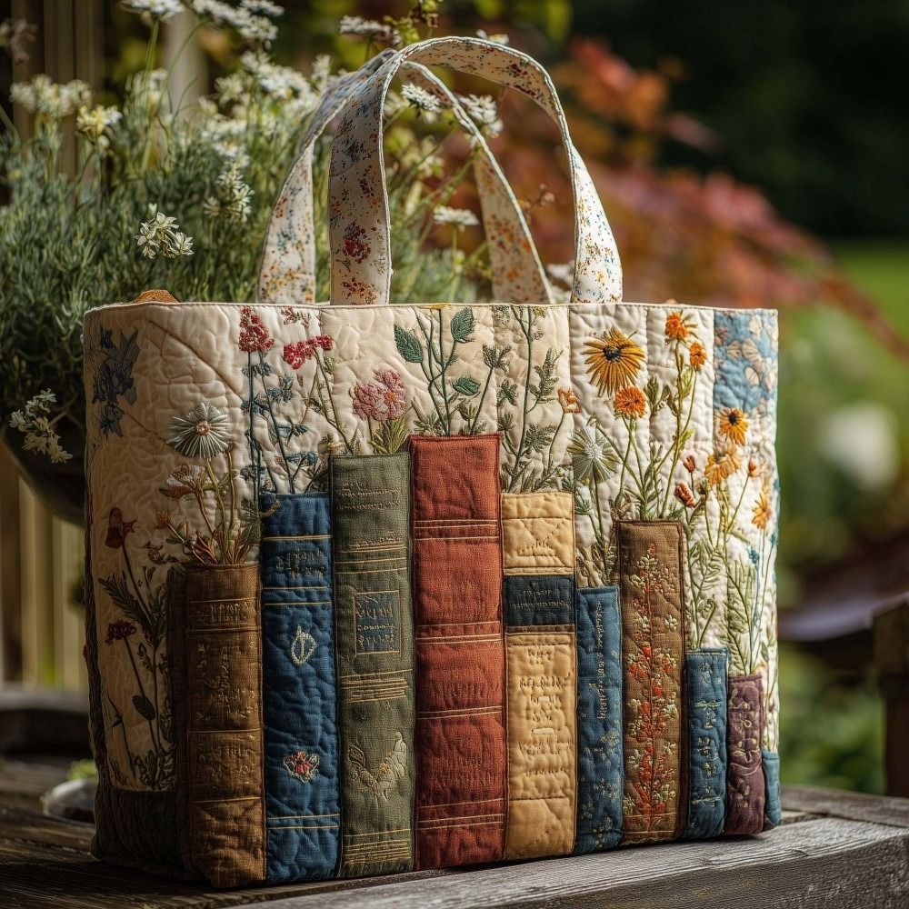 Vintage Women Quilted Tote Bag - Canvas Tote Designer ulasan dan harga