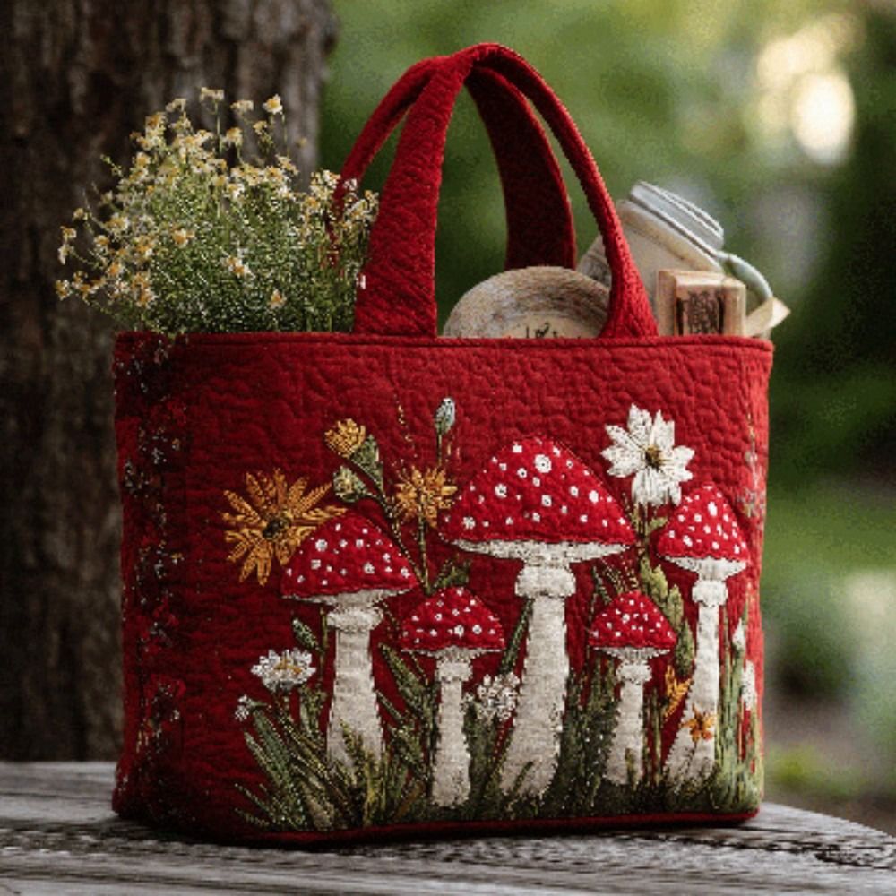 Vintage Women Quilted Tote Bag - Canvas Tote Designer ulasan dan harga