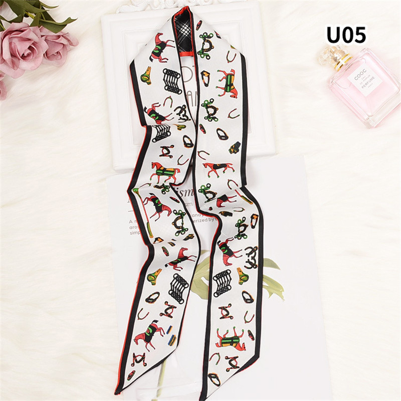 Horse Plaid Skinny Scarf Women - Luxury Bags Brands ulasan dan harga