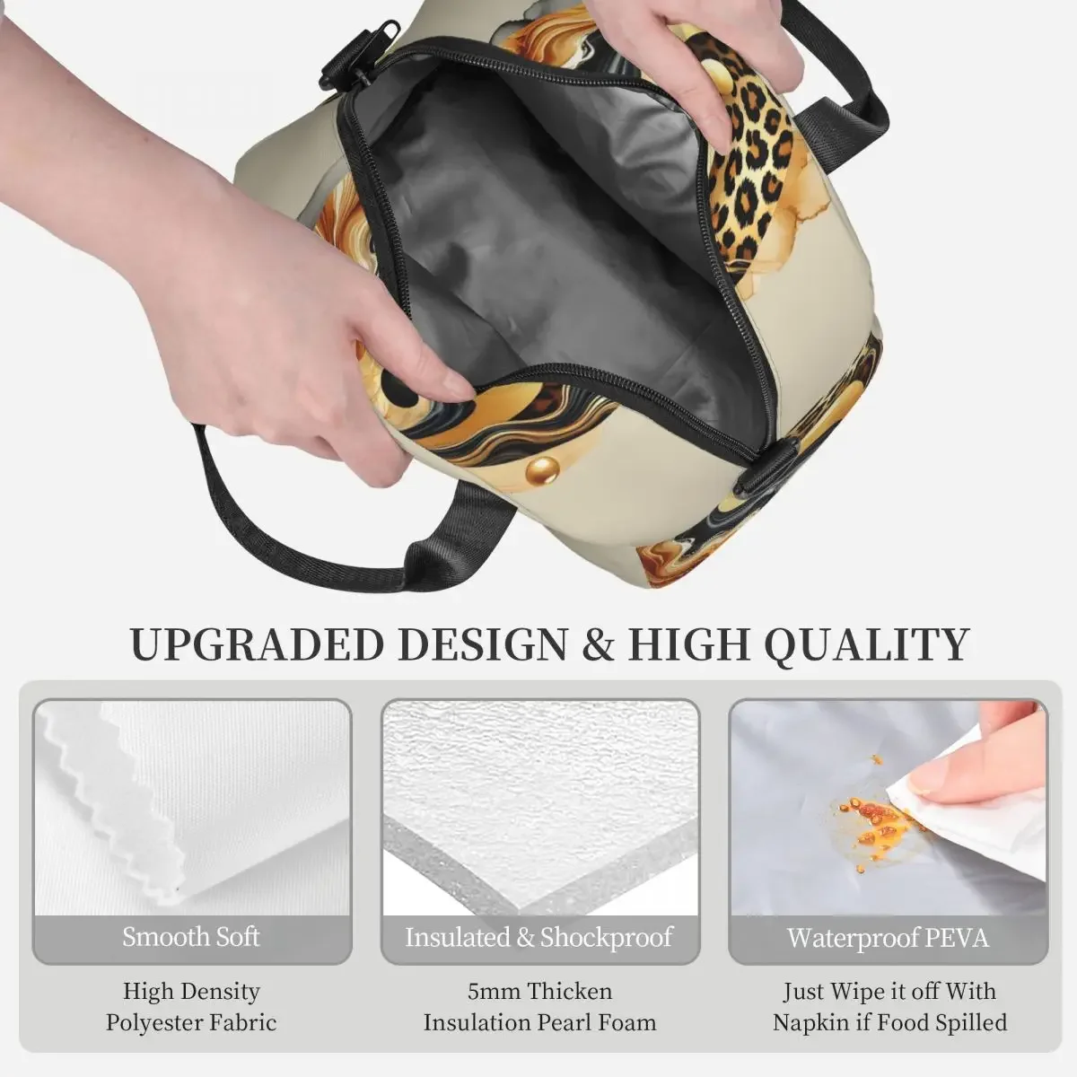 Leopard Yin Yang Luxury Gold M - Luxury Bags For Kids ulasan dan harga