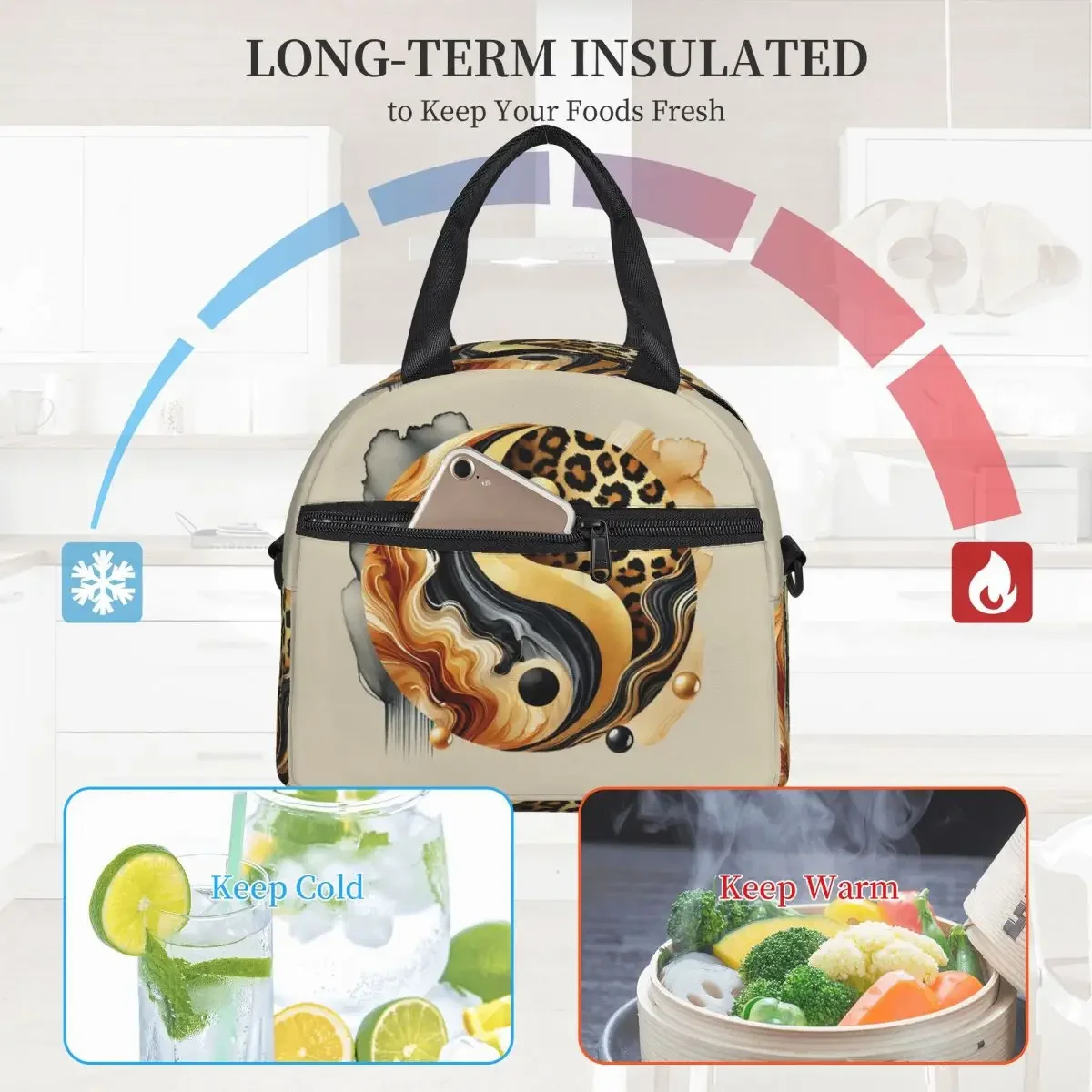 Leopard Yin Yang Luxury Gold M - Luxury Bags For Kids ulasan dan harga