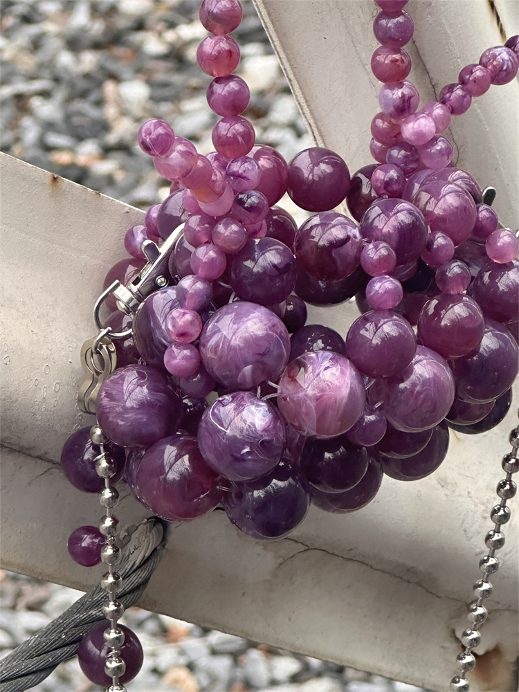 Girls Mini Purple Beaded  Clut - Luxury Bags For Kids ulasan dan harga