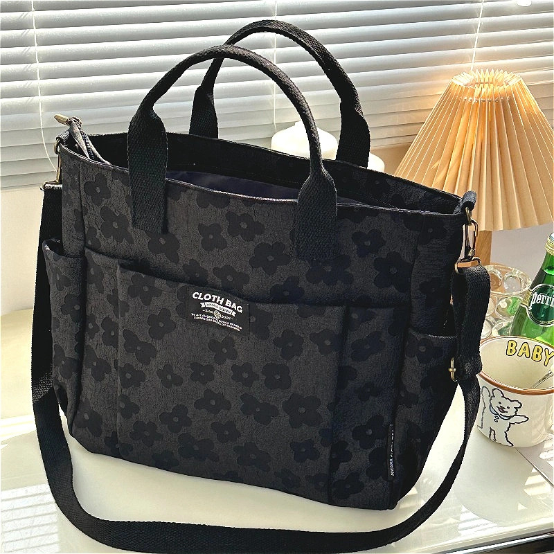 Classic Floral Canvas Tote Bag - Canvas Tote Designer ulasan dan harga