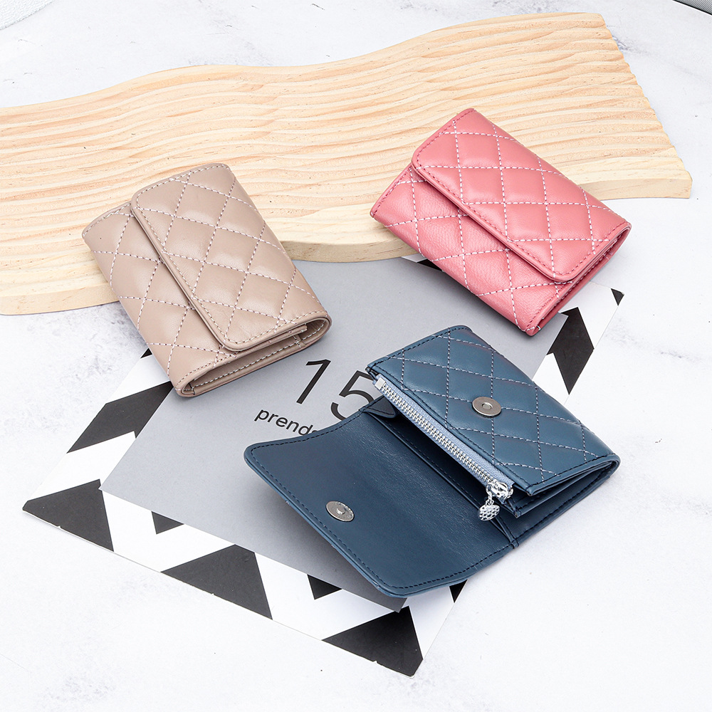 Sheepskin Quilted Card Holder  - Luxury Bags Name For Women ulasan dan harga