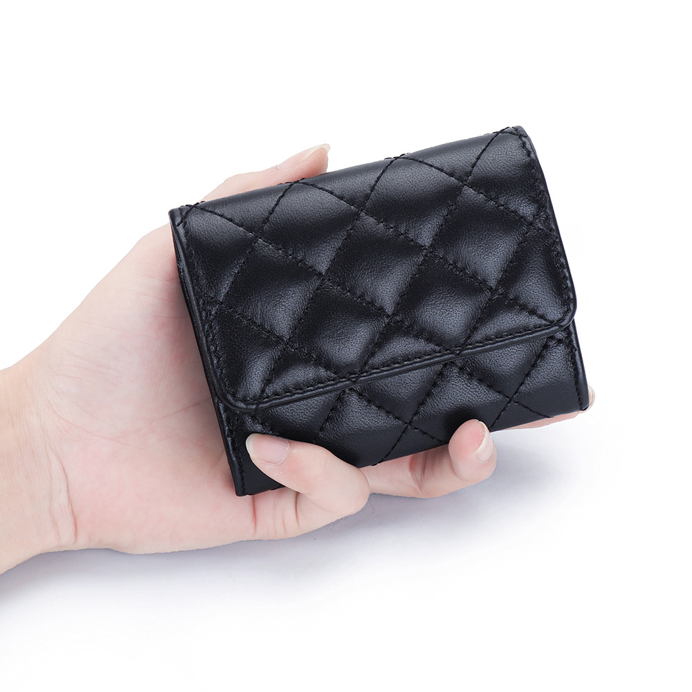 Sheepskin Quilted Card Holder  - Luxury Bags Name For Women ulasan dan harga