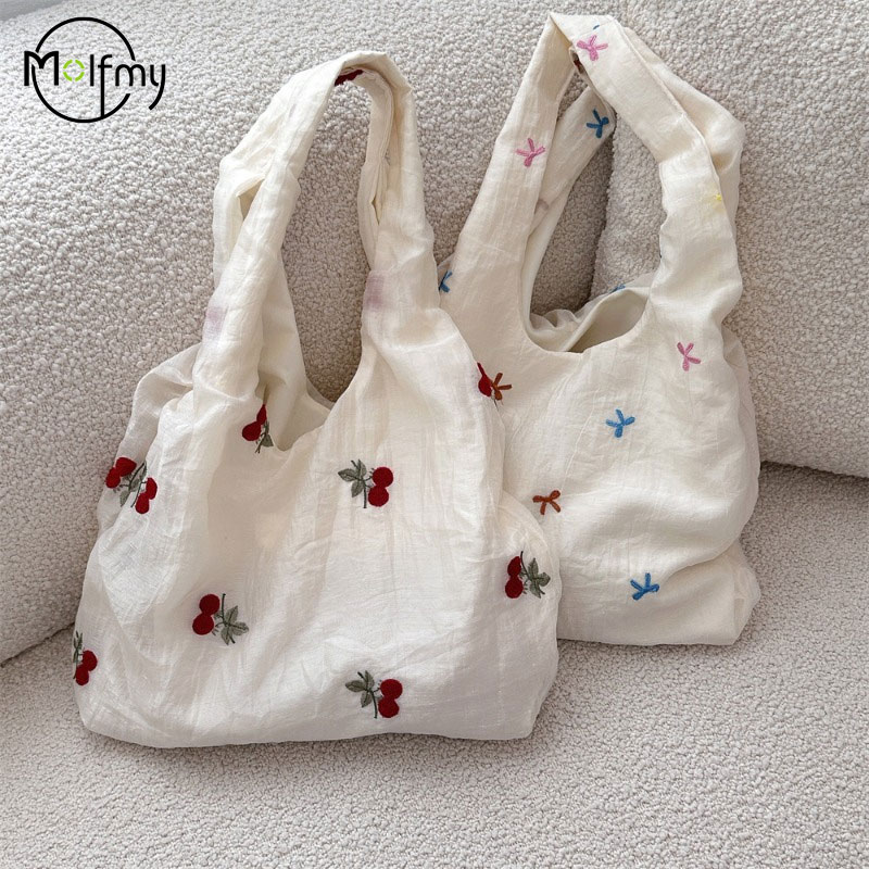 Designer Bags Luxury Cherry Em - Canvas Tote Designer ulasan dan harga
